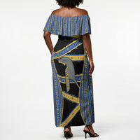 Egypt Nemyss Off Shoulder Maxi Dress Ancient Mythology Pharaoh Royal