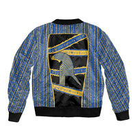 Egypt Nemyss Sleeve Zip Bomber Jacket Ancient Mythology Pharaoh Royal