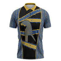 Egypt Nemyss Zipper Polo Shirt Ancient Mythology Pharaoh Royal