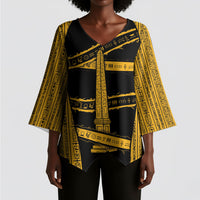 Egypt Obelisk Kimono Sleeve Blouse Ancient Mythology Sacred Sun Pillar