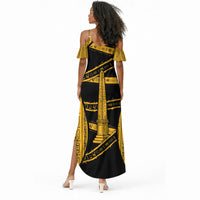 Egypt Obelisk Summer Maxi Dress Ancient Mythology Sacred Sun Pillar