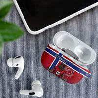 Custom Norway Football AirPods Case Ro Ro Meditating Viking Wolf