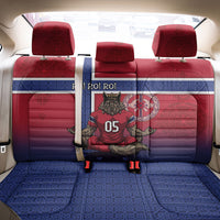 Custom Norway Football Back Car Seat Cover Ro Ro Meditating Viking Wolf