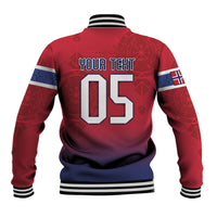 Custom Norway Football Baseball Jacket Ro Ro Meditating Viking Wolf