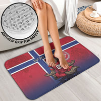 Custom Norway Football Bathroom Set Ro Ro Meditating Viking Wolf