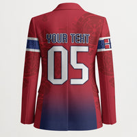 Custom Norway Football Blazer Ro Ro Meditating Viking Wolf