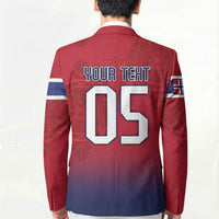 Custom Norway Football Blazer Ro Ro Meditating Viking Wolf