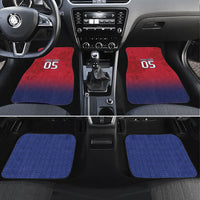 Custom Norway Football Car Mats Ro Ro Meditating Viking Wolf