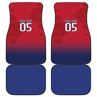 Custom Norway Football Car Mats Ro Ro Meditating Viking Wolf