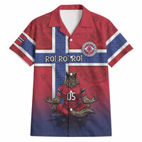 Custom Norway Football Hawaiian Shirt Ro Ro Meditating Viking Wolf
