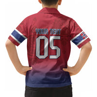 Custom Norway Football Hawaiian Shirt Ro Ro Meditating Viking Wolf