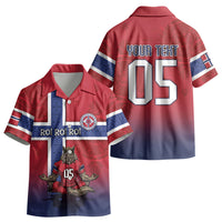 Custom Norway Football Kid Hawaiian Shirt Ro Ro Meditating Viking Wolf