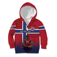 Custom Norway Football Kid Hoodie Ro Ro Meditating Viking Wolf