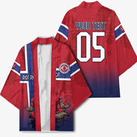 Custom Norway Football Kimono Ro Ro Meditating Viking Wolf