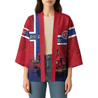 Custom Norway Football Kimono Ro Ro Meditating Viking Wolf