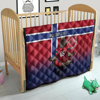 Custom Norway Football Quilt Ro Ro Meditating Viking Wolf