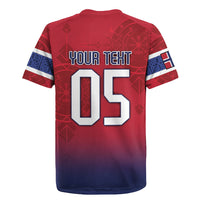 Custom Norway Football Rugby Jersey Ro Ro Meditating Viking Wolf