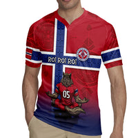 Custom Norway Football Rugby Jersey Ro Ro Meditating Viking Wolf