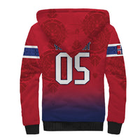 Custom Norway Football Sherpa Hoodie Ro Ro Meditating Viking Wolf
