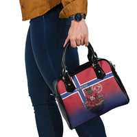 Custom Norway Football Shoulder Handbag Ro Ro Meditating Viking Wolf