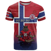 Custom Norway Football T Shirt Ro Ro Meditating Viking Wolf