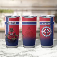 Custom Norway Football Tumbler Cup Ro Ro Meditating Viking Wolf
