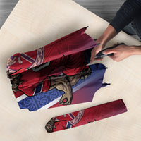 Custom Norway Football Umbrella Ro Ro Meditating Viking Wolf