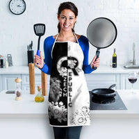 Czech Republic Apron White Lion With Rose - Wonder Print Shop