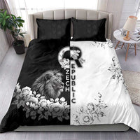 Czech Republic Bedding Set White Lion With Rose - Wonder Print Shop