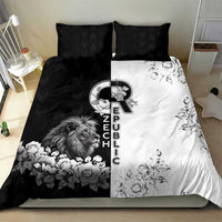 Czech Republic Bedding Set White Lion With Rose - Wonder Print Shop