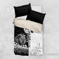 Czech Republic Bedding Set White Lion With Rose - Wonder Print Shop