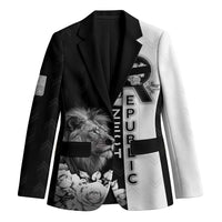 Czech Republic Blazer White Lion With Rose - Wonder Print Shop