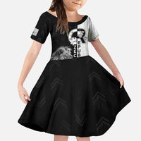 Czech Republic Family Matching Short Sleeve Bodycon Dress and Hawaiian Shirt White Lion With Rose - Wonder Print Shop