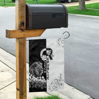 Czech Republic Garden Flag White Lion With Rose - Wonder Print Shop