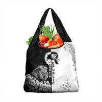 Czech Republic Grocery Bag White Lion With Rose - Wonder Print Shop