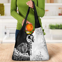 Czech Republic Grocery Bag White Lion With Rose - Wonder Print Shop