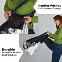 Czech Republic Grocery Bag White Lion With Rose - Wonder Print Shop