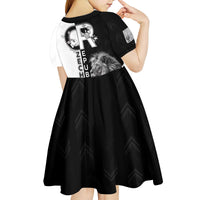 Czech Republic Kid Short Sleeve Dress White Lion With Rose - Wonder Print Shop