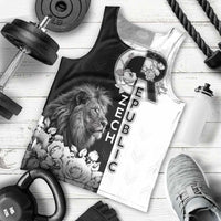 Czech Republic Men Tank Top White Lion With Rose - Wonder Print Shop