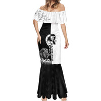 Czech Republic Mermaid Dress White Lion With Rose - Wonder Print Shop