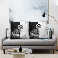 Czech Republic Pillow Cover White Lion With Rose - Wonder Print Shop