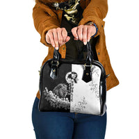 Czech Republic Shoulder Handbag White Lion With Rose - Wonder Print Shop