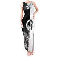 Czech Republic Tank Maxi Dress White Lion With Rose - Wonder Print Shop