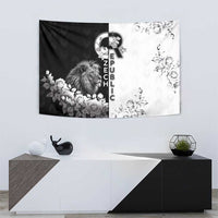 Czech Republic Tapestry White Lion With Rose - Wonder Print Shop