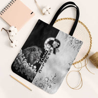 Czech Republic Tote Bag White Lion With Rose - Wonder Print Shop