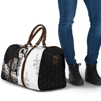 Czech Republic Travel Bag White Lion With Rose - Wonder Print Shop