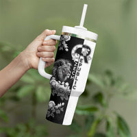 Czech Republic Tumbler With Handle White Lion With Rose - Wonder Print Shop