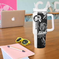 Czech Republic Tumbler With Handle White Lion With Rose - Wonder Print Shop