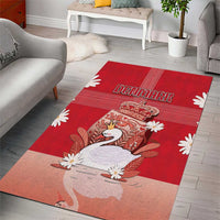 Denmark Area Rug Mute Swan With Symbol - Wonder Print Shop