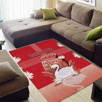 Denmark Area Rug Mute Swan With Symbol - Wonder Print Shop